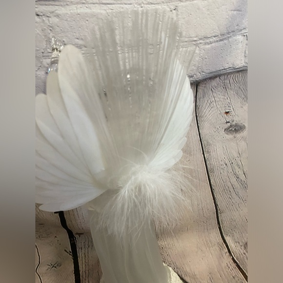 #57071 HERALDING HIS‎ BIRTH FIBER OPTIC ELECTRIC LIGHTED ANGEL Christmas Vintage